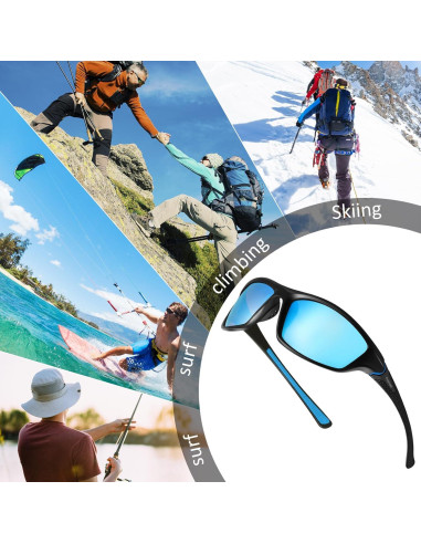 TOODOO 4 Pares Gafas de Sol Polarizadas UV para Hombres