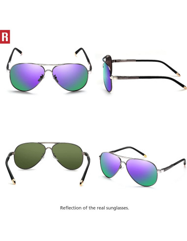 Gafas de sol aviador ROCKNIGHT UV400 polarizadas 58mm