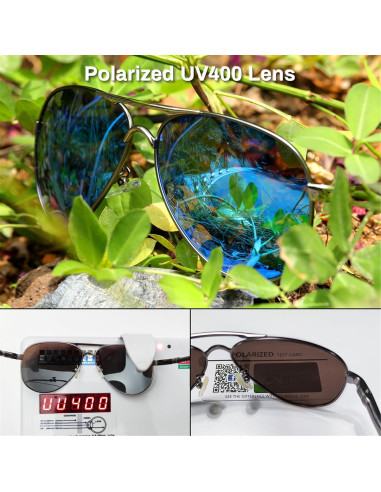Gafas de sol aviador ROCKNIGHT UV400 polarizadas 58mm