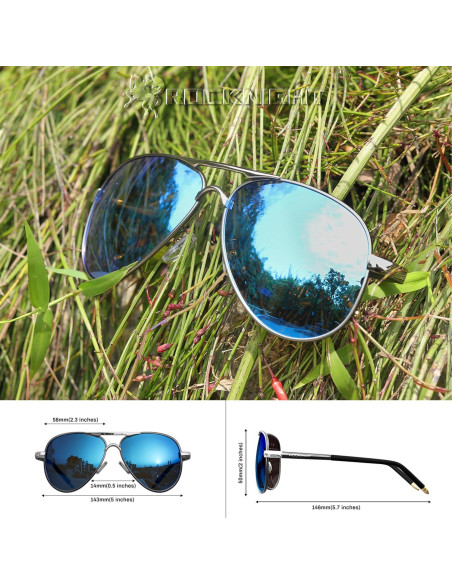 Gafas de sol aviador ROCKNIGHT UV400 polarizadas 58mm Gafas de sol aviador ROCKNIGHT UV400 polarizadas 58mm