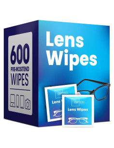 Toallitas de limpieza para lentes Opteel 600 unidades
