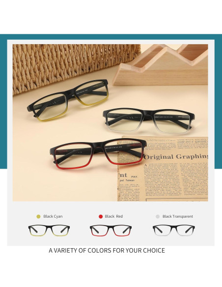 Gafas de lectura DONGDI anti luz azul UV400 4 paquetes Gafas de lectura DONGDI anti luz azul UV400 4 paquetes