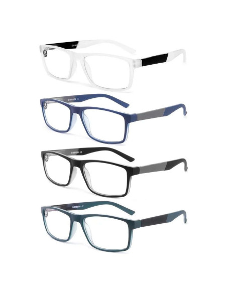 Gafas de lectura DONGDI 4 Pack Anti Luz Azul 0.75 Gafas de lectura DONGDI 4 Pack Anti Luz Azul 0.75