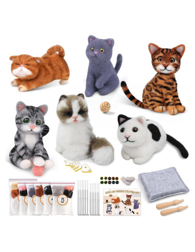 Kit de Agujas de Fieltro Mayboos 6 PCS para Principiantes