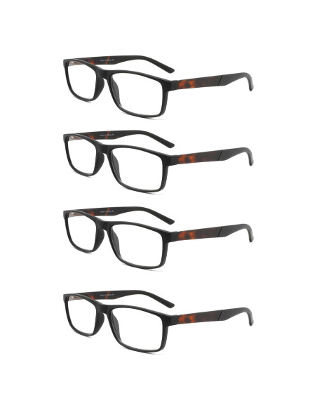 Gafas de lectura DONGDI 4 paquetes anti luz azul 2.75 Gafas de lectura DONGDI 4 paquetes anti luz azul 2.75