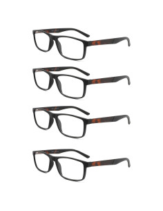 Gafas de lectura DONGDI 4 Pack Anti Luz Azul 1.50