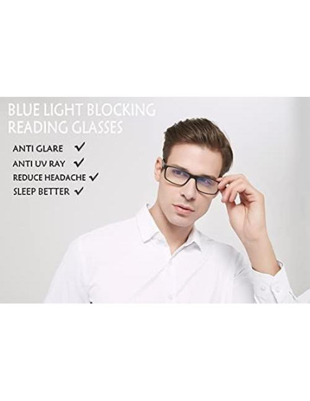 Gafas de lectura DONGDI 4 Pack Anti Luz Azul 1.50 Gafas de lectura DONGDI 4 Pack Anti Luz Azul 1.50