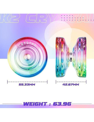 Paquete de 3 Yoyos K2 Crystal MAGICYOYO para Niños