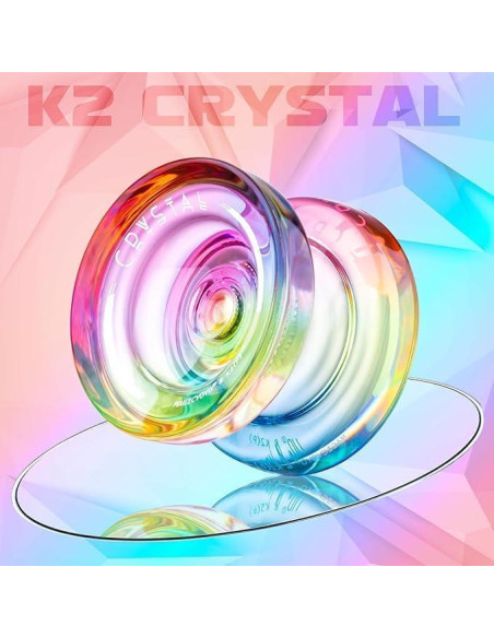 Yoyo MAGICYOYO K2 Paquete 3 Cristal y Cuerdas para Niños Yoyo MAGICYOYO K2 Paquete 3 Cristal y Cuerdas para Niños