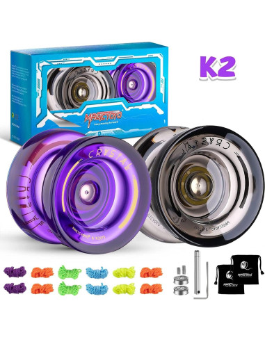 Yoyo MAGICYOYO K2 Cristal Paquete 2 Niños y Adultos