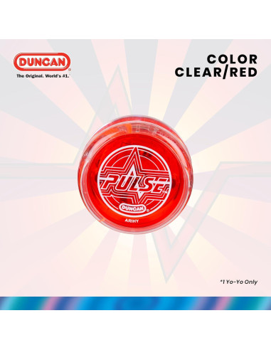 Yo-Yo Duncan Pulse LED Intermedio Rojo 55.6g 5.74cm