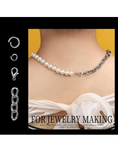 Kit de Llaveros 265PCS LEOBRO con Clips y Anillos de Metal