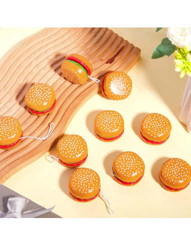 Leitee 50 Piezas Yo Yo Hamburguesa Juguetes para Niños