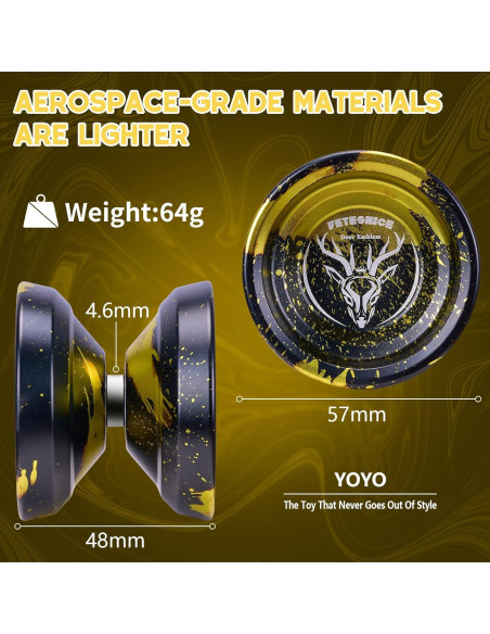 Yoyo Profesional FETESNICE LY001 Metal Responsivo 5.99cm Yoyo Profesional FETESNICE LY001 Metal Responsivo 5.99cm