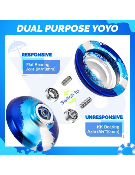 Yoyo Profesional X8 de Aluminio para Niños 8-12 Años Yoyo Profesional X8 de Aluminio para Niños 8-12 Años