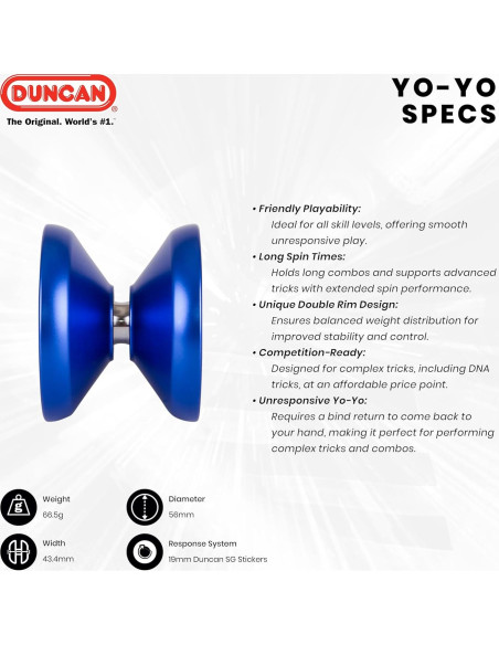 Yo-Yo Duncan Windrunner Verde - Aluminio No Responsivo Yo-Yo Duncan Windrunner Verde - Aluminio No Responsivo
