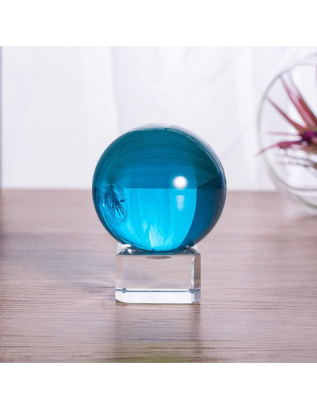 Bola de Cristal Fengshui 40mm LONGWIN Azul Lago Bola de Cristal Fengshui 40mm LONGWIN Azul Lago