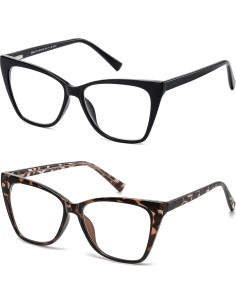 Gafas de lectura LKEYE ojo de gato 2.0D paquete de 2 2