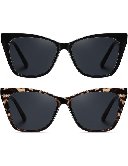 Gafas de lectura LKEYE estilo gato ojo solar 1.0D Gafas de lectura LKEYE estilo gato ojo solar 1.0D