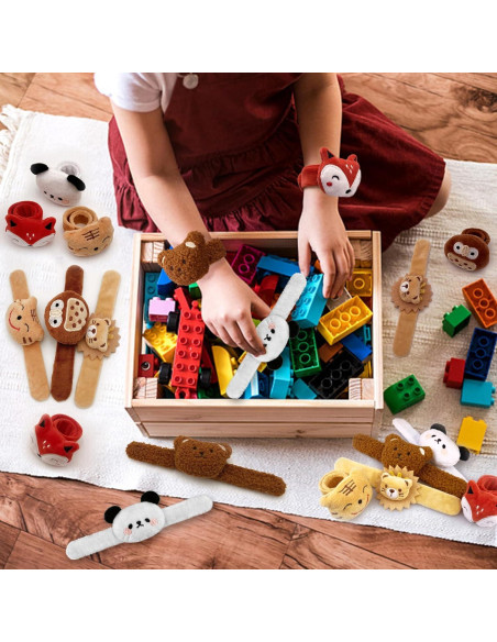 24 Pulseras de Golpe de Animales de Peluche XIPEGPA 6 Estilos 24 Pulseras de Golpe de Animales de Peluche XIPEGPA 6 Estilos