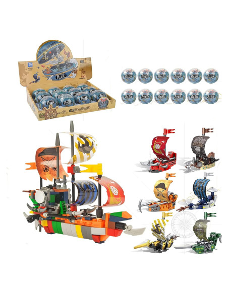12 Huevos de Pascua JGM con Juguetes de Barco 6 en 1 12 Huevos de Pascua JGM con Juguetes de Barco 6 en 1