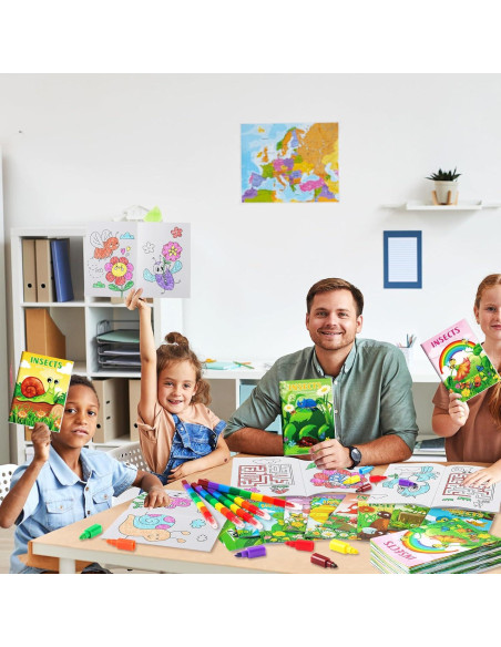 BenLouis 24 Libros para Colorear Insectos para Niños BenLouis 24 Libros para Colorear Insectos para Niños