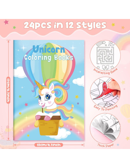 BenLouis 24 Libros de Colorear Unicornio para Niños BenLouis 24 Libros de Colorear Unicornio para Niños