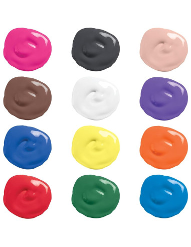 Pintura Tempera Lavable Prang 16 Oz. Colores Variados