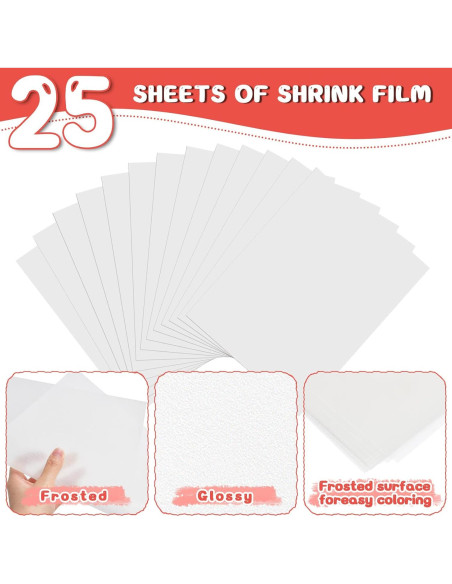 Kit de Manualidades de Plástico Encogible OFNMY 225PCS Kit de Manualidades de Plástico Encogible OFNMY 225PCS