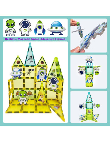 Juego de Bloques Magnéticos BUBUQE Aventura Espacial 2.29 kg