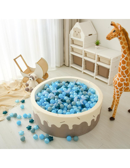 Bolas de Piscina GOGOSO 100pcs Estrellas y Lunas Azul Bolas de Piscina GOGOSO 100pcs Estrellas y Lunas Azul