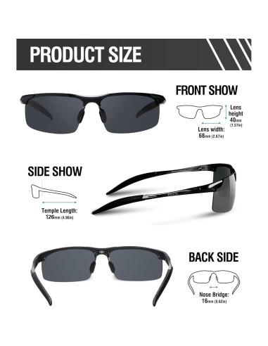 Gafas de sol deportivas DUCO 8177 polarizadas UV400