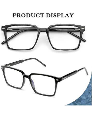 Gafas Anti Luz Azul TR90 Marco Negro y Transparente