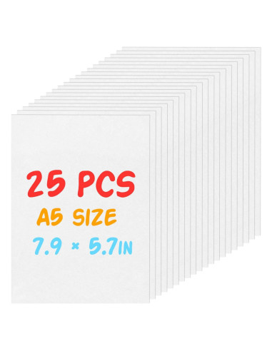 Kit de 25 Hojas de Papel Shrinky Dink REGUICORP 20.1x14.5cm