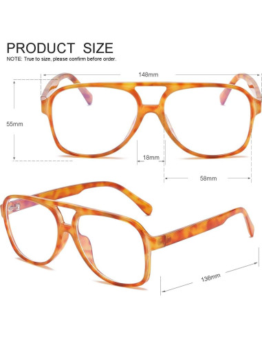 Gafas bloqueadoras de luz azul JOVAKIT estilo aviador