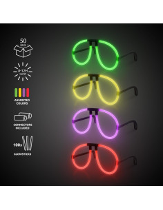 Gafas de Aviador Brillantes Windy City - Paquete de 50 2