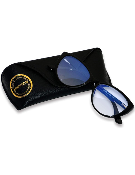 Gafas bloqueadoras de luz azul ANDWOOD Ojo de Gato Negro Gafas bloqueadoras de luz azul ANDWOOD Ojo de Gato Negro