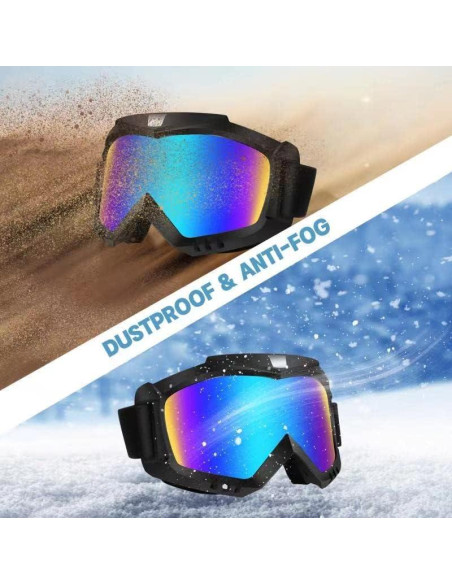 Gafas de Moto Lievermo 2 Pack - Protección UV y Viento Gafas de Moto Lievermo 2 Pack - Protección UV y Viento