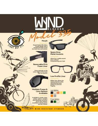 Gafas de sol WYND Blocker WB335BMCL UV400 para conducción
