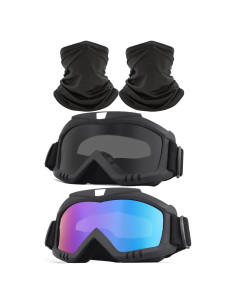 Gafas de Motocross Immoono 2 Pcs con Bufanda para el Cuello