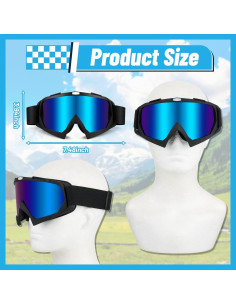 Gafas de Motocross Dunzy 6 Pares Protección Viento 2