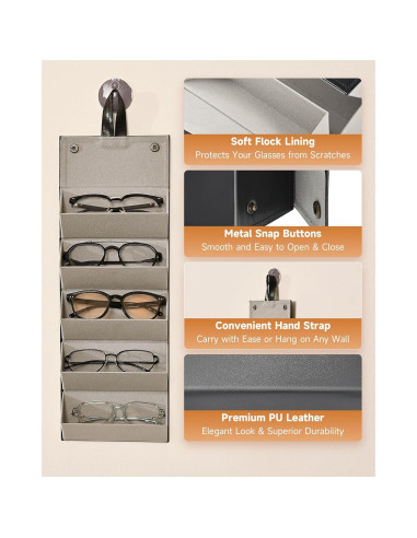 Organizador de Gafas de Sol CO-Z Plegable 5 Compartimentos