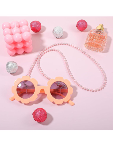 Cadena de Gafas de Perlas Ptwola 3 Piezas para Mujeres