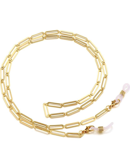 Cadena de Gafas Jovivi 5 Piezas Baño de Oro 14K Estilo Cadena de Gafas Jovivi 5 Piezas Baño de Oro 14K Estilo