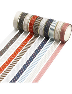 Set de 40 Rollos de Cinta Washi Knaid 10 mm Minimalista 2