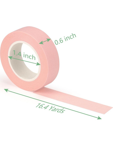 Cinta Washi de Colores Pastel Hutou 8 Rollos 1.27 cm
