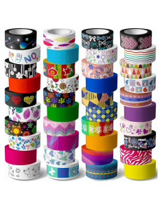 Juego de 40 Rollos de Cinta Washi KUNMINGER 15mm Decorativa