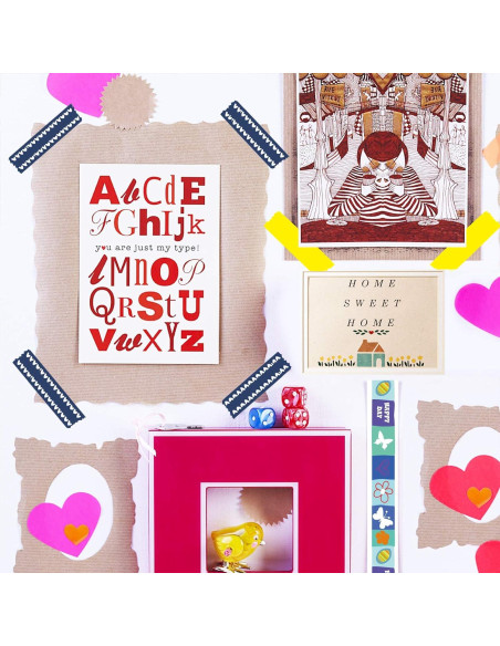 Juego de 40 Rollos de Cinta Washi KUNMINGER 15mm Decorativa Juego de 40 Rollos de Cinta Washi KUNMINGER 15mm Decorativa