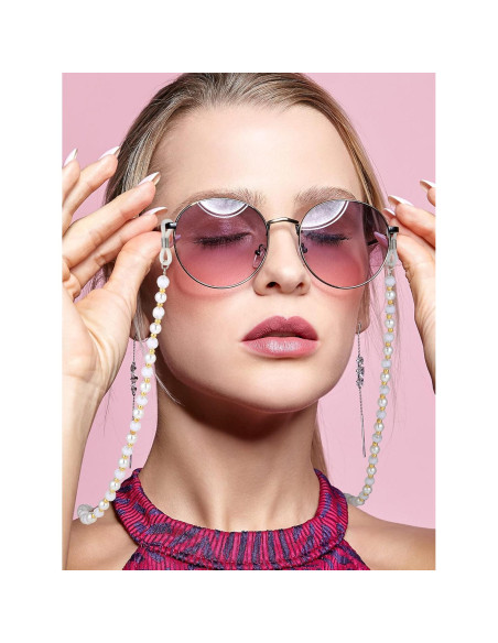 Cadena para Gafas Frienda 8 Piezas con Cuentas Elegantes Cadena para Gafas Frienda 8 Piezas con Cuentas Elegantes