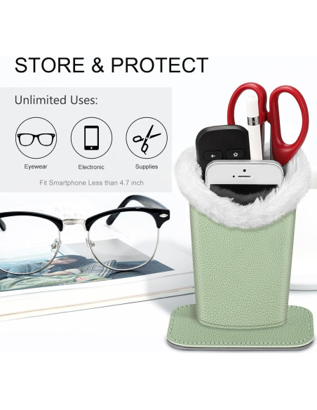 Soporte para Gafas FINTIE Verde Salvia Antirayaduras Soporte para Gafas FINTIE Verde Salvia Antirayaduras